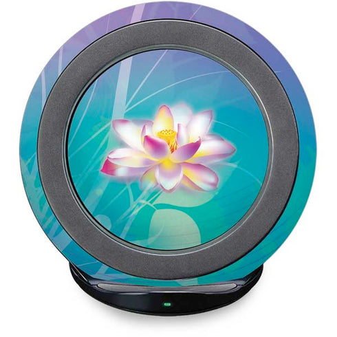 Lotus Floral Pattern Fast Charge Wireless Charging Stand Skin